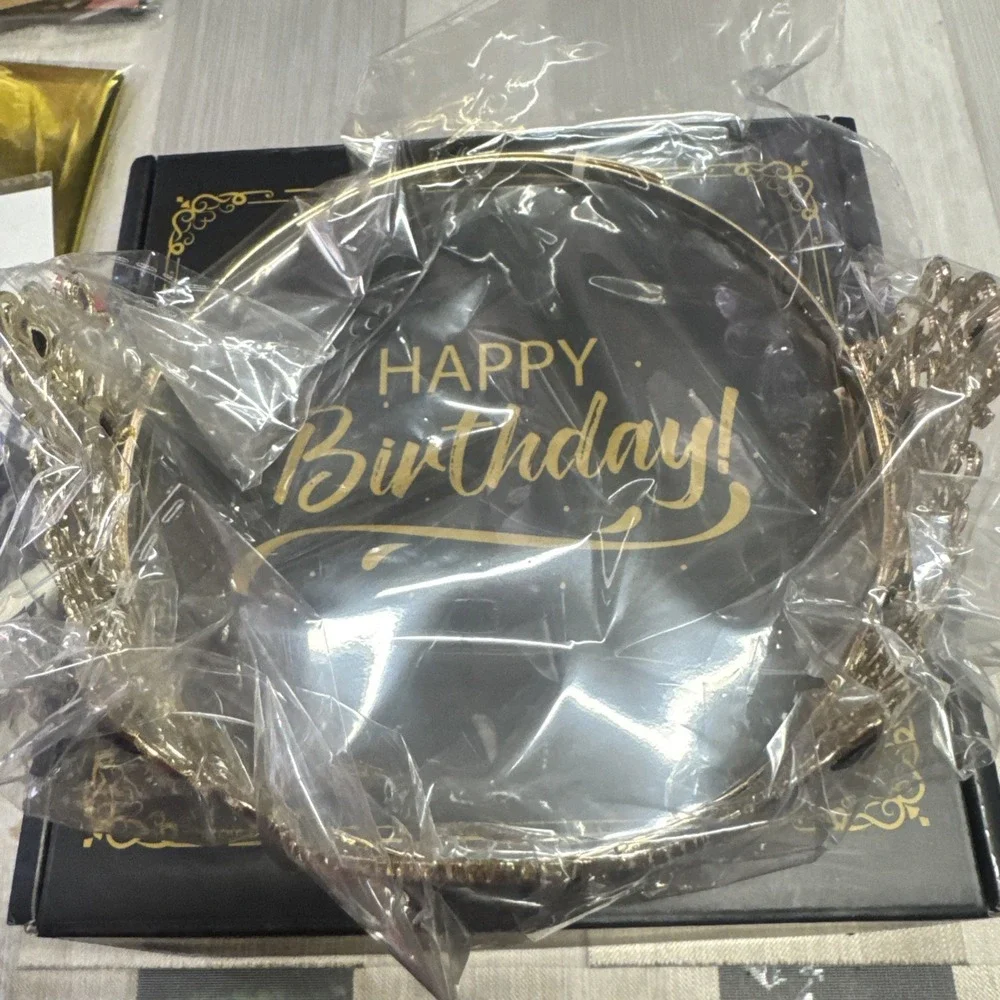21St Birthday Decorations for Him Her, Happy 21St Birthday Banner with Black Sil